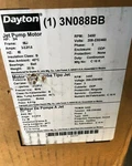 Dayton 3N088BB Motor 3/4HP, 3PH, 60HZ 3450RPM 208-230/460 Fr 56J Rigid Cont New. Fixed Price $350.00.