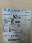 Ao Smith Motor FC3156 P48SX6V3 1.5HP 1120RPM 200-230/460V 3PH Reversible W/conde. Fixed Price $157.99.