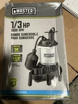 Master Plumber /pentair 1/3 Hp 3600 Gph Submersible Sump Pump 176958 New. Fixed Price $75.00.