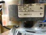 Jakel Motor J238-087-8165; 43K4001: 120V, 60HZ, 3400RPM----"USED". Fixed Price $45.99.