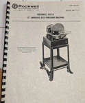Rockwell 12" Abrasive Disc Finishing Sander Operation Manual. Fixed Price $9.50.