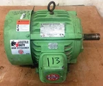 Us Electric Hostile Duty High Efficiency Motor, E400-2052086RTT4H, 7.5 Hp. Fixed Price $250.00.