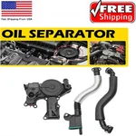 Pcv Valve Crankcase Vent Oil Cover + Separator 2 Hose For Audi A4 Quattro A5 Vw. Fixed Price $34.19.