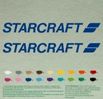 Starcraft Compatible Replacement Vinyl Decal Sticker Boat Outboard Motor 2 Pcs. Fixed Price $49.99.