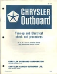 1969 Chrysler Outboard Tune Up Electrical 70,75,85,105 Hp Booklet - OB1195 Good. Fixed Price $18.09.