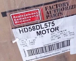 New Carrier Bryant Payne Ge Hp 575V 3PH Blower Motor HD58DL575 5K49WN8098AX. Fixed Price $199.88.