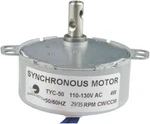 Tyc 50 Synchronous Motor 110 Volt Ac 29 35 Rpm Ccw Gear 4 Wire Small. Fixed Price $20.24.