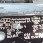 Atb 3M0 4.0 Hp Induction Motor Three Phase Ac 400V 50HZ 1720RPM 2380871-80. Fixed Price $100.00.