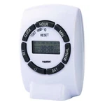 Nsi Tork Plug Timer, White, Indoor, 125V, 1000W 460E. Fixed Price $34.44.