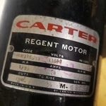Carter Dc Motor 1/15 Hp Continuous .8 Amp 1125 Rpm. Fixed Price $35.00.