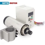 Us Ship 2.2KW 220V Air Cooled Cnc Spindle Motor ER20+VFD INVERTER+80MM Mount. Fixed Price $255.00.