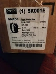 Dayton 5K001 : 1/20 Hp Shaded Pole Motor 1550 Rpm 115V Tefc. Fixed Price $75.00.