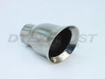 DT-25175 Resonated Angle Cut Bell Tip Exhaust 2.5" Inlet 4" Outlet 6" Length. Fixed Price $89.99.