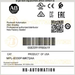 New MPL-B330P-MK72AA Servo Motor Ab Brand In Box MPLB330PMK72AA Zy. Fixed Price $1757.12.