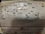 Electric Motor Emerson Model AB26, Hp, 1765 Rpm, 3PH, 230/460V, 182T Frame. Fixed Price $299.00.