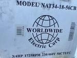 NAT34-18-56CB Worldwide Electric Motor, 3/4 Hp, 1725 (new). Fixed Price $234.99.