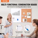 Vevor 36"X 24" Whiteboard & Cork Combo With Aluminum Frame 2-IN-1 Magnet. Fixed Price $38.36.