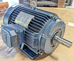 New Leeson 10 Hp Motor 208-230/460 Volt 1760 Rpm 215T Frame 3/8" Dia Shft. Fixed Price $848.00.
