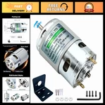 High Torque 12V Dc Motor 775 - 20000 Rpm, Double Ball Bearings, Cooling Fan, Pow. Fixed Price $25.19.